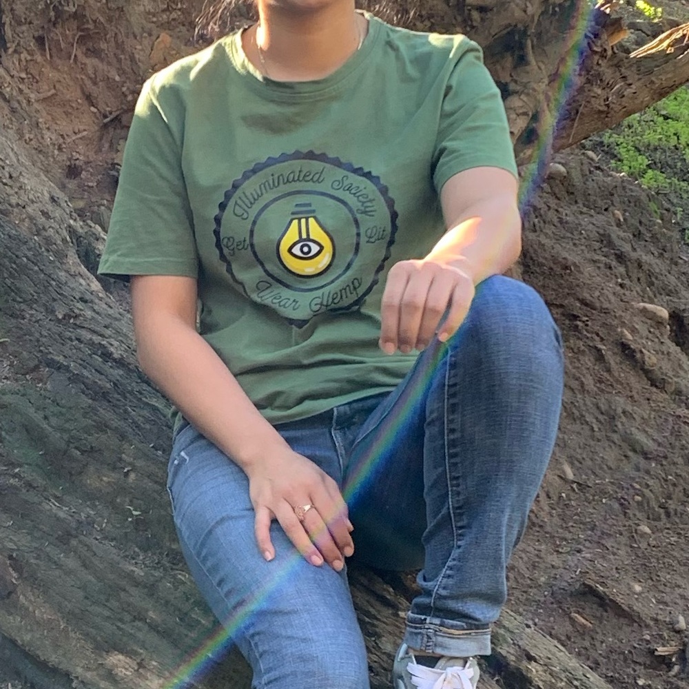 Organic Hemp Tee - “The Plant” green! - Picture 5 of 8